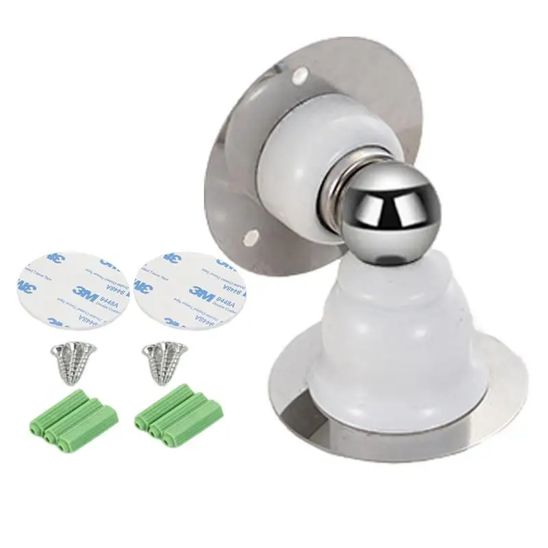 Stainless Steel Door Stopper Stainless Steel Door Catch Heavy Duty Catch Holder Ultra-Short Magnetic Stop for Various