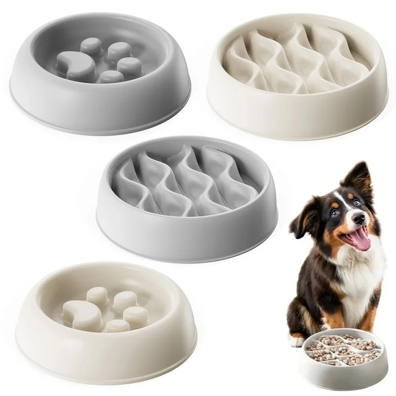 Pet Large Dog Feeding Bowls Eating Feeder Dish Prevent Obesity Pet Dogs Supplies Non-slip Slow Down Food Bowl Non-slip YJ036