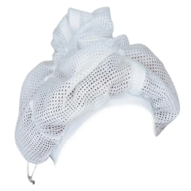 Cuffia a Rete per Asciugatura Rapida dei Capelli Ricci, Bonnet Regolabile, Asciugamano per Capelli ad Asciugatura Veloce, Cappello da Bagno - immagine 3