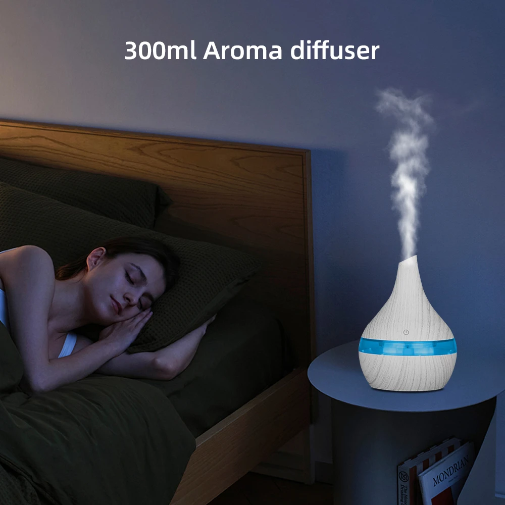 Compact 10.14oz Portable USB Humidifier & Essential Oil Diffuser with Touch Control, Perfect for Home, Office, and Travel Use 2