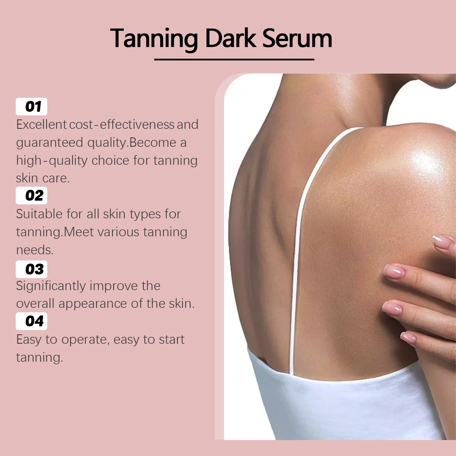 Self Tanning Drops Face Tan Boosting Color Correcting Water-Resistant Moisture Gradual Glow Bronzing Tanner Instant Tan Enhancer