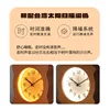 Creative Night Light Nordic Wood Student Silent Solid Wood Desktop Alarm Clock LED Light Small Table Clock Electronic Alarm 2
