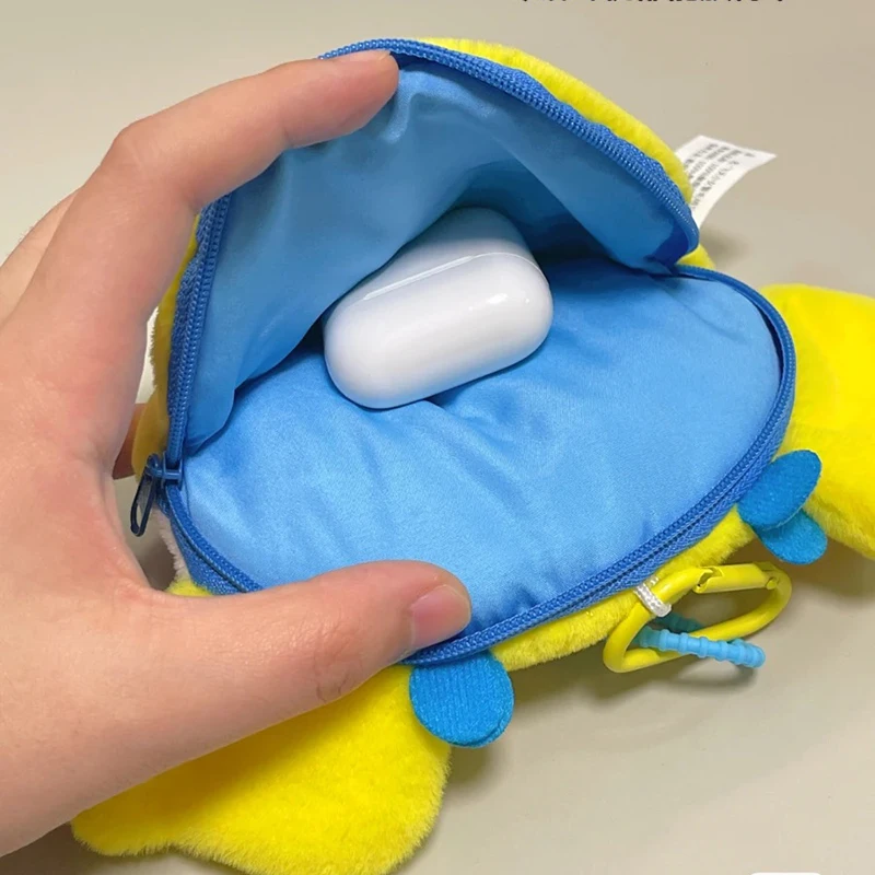Powerpuff Girls Plush Purses Small Hanging Bag Coin Bag Earphone Storage ID Card plush coin purse