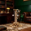 1 Set Durable Solid Wood Cat Scratching Post with Toys, Sisal Board & Interactive Turntable, Prevents Furniture Damage 2