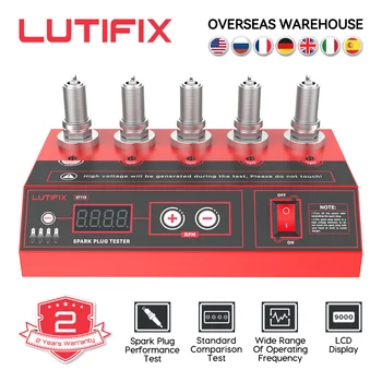 LUTIFIX-신제품 자동차 점화 플러그 테스터, 점화 테스터, 2 ~ 5 홀 스파크 플러그 분석기, 미국 EU 영국 플러그