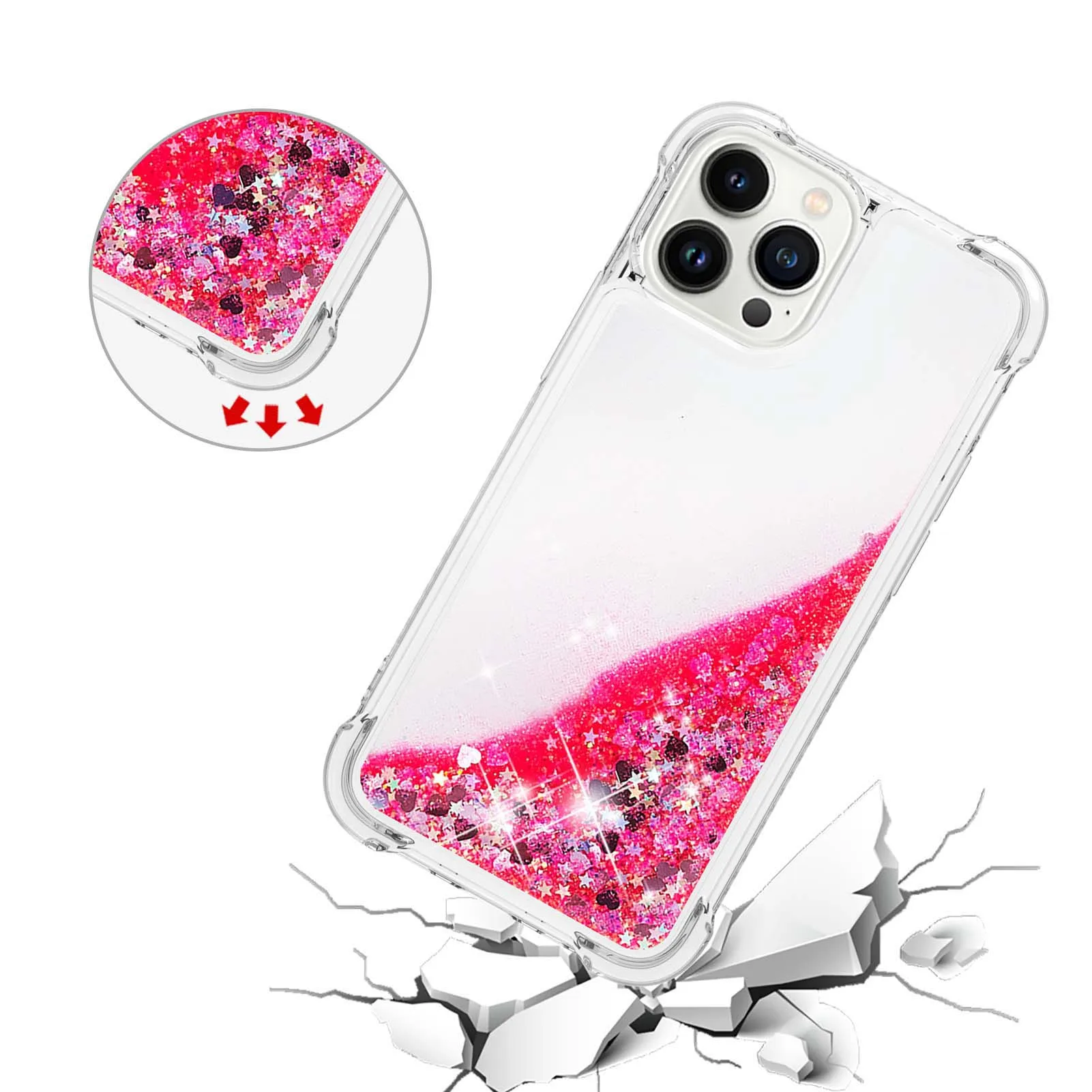 Glitter Dynamic Liquid Quicksand Phone Case