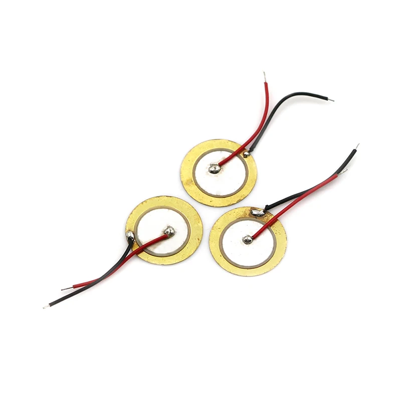 Piezoelectric Piezo Ceramic Wafer Plate Dia 15mm For Buzzer Loudspeaker 10 Pcs