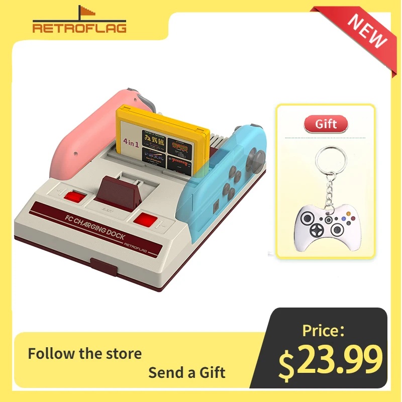 Retroflag Fc Dock Di Ricarica Per Nintendo Switch Joy-Con Base Di Ricarica Per Switch Oled Controller Chargring Dock