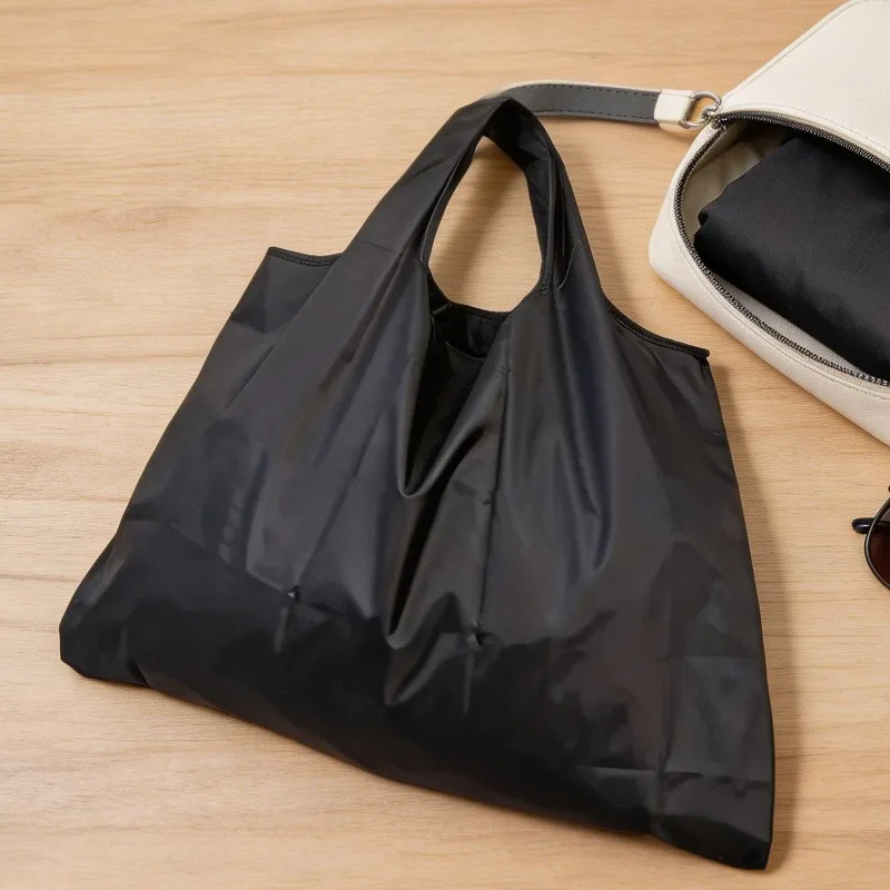 Eco-Friendly Foldable Shopping Tote Bag - Large Capacity, Waterproof, and Portable