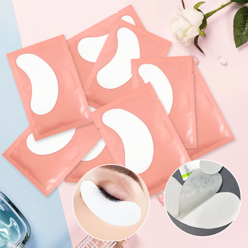 50Pairs/Lots Eyelash Extension Patch Under Eye Pads Hydrogel Patches For Extension Lint Free Stickers Eyelash patches Makeup 4