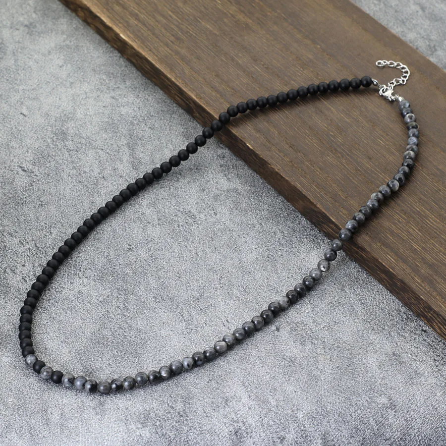 Stainless Steel Tiger Eyes Necklace for Men