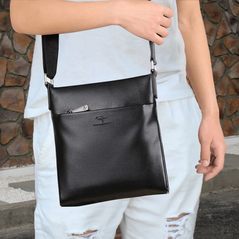 Men's Casual Single Shoulder Bag Vertical Style Business Crossbody Bag for Youth Students Sports