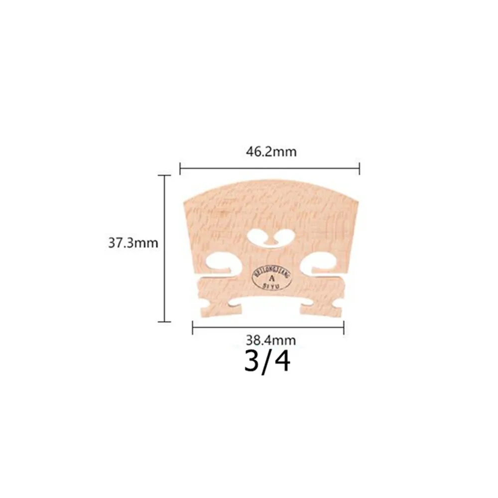 Gear Violin Bridge 1/2 3/4 4/4 Ard Bridge Violin 1/10 1/16 1/4 1/8 String Musical Instruments