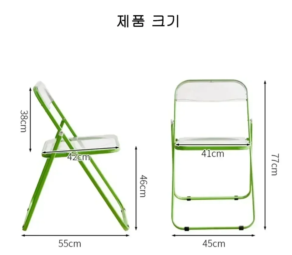 Description Picture 4 of itemAcrylic Table Chair Portable Office Study Desk Household Desk Set Simple Combination Transparent Folding Table and Chairs Set