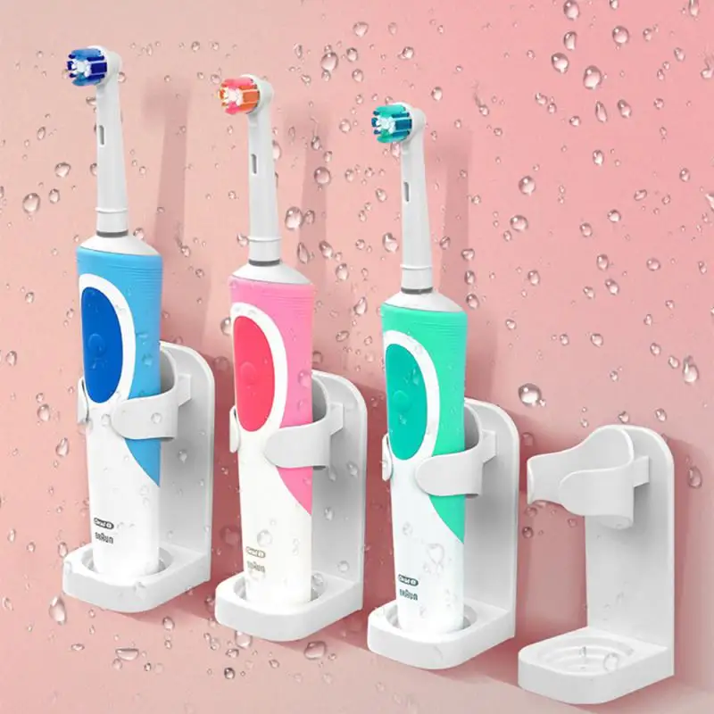 Traceless Toothbrush Holder Bath Wall-Mounted Electric Toothbrush Holders Adults Stand Hanger Bathroom Accessories
