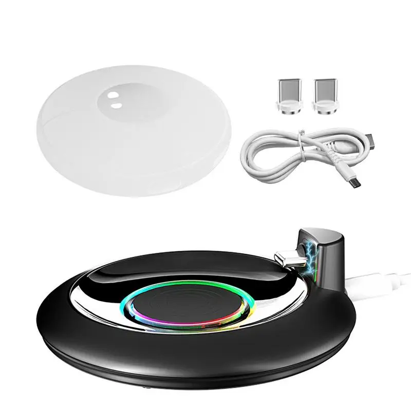 Per Pokemon Go Plus + 2023 Base Di Ricarica Di Tipo C Adattatore Per Caricabatterie Magnetico A Luce Colorata Rgb Per Accessorio Pokemon Go Plus