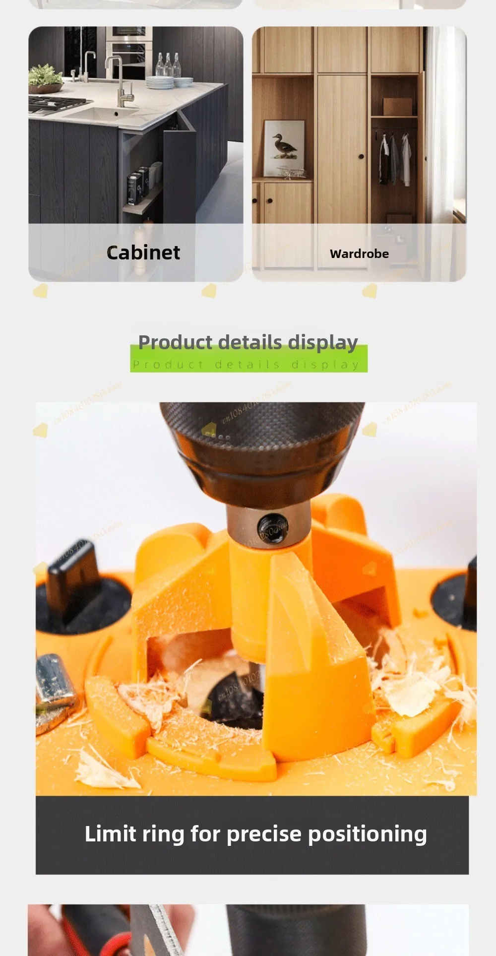 Woodworking 35MM Hinge Opener, Cabinet Hinge Positioner Wooden Door Panel Positi