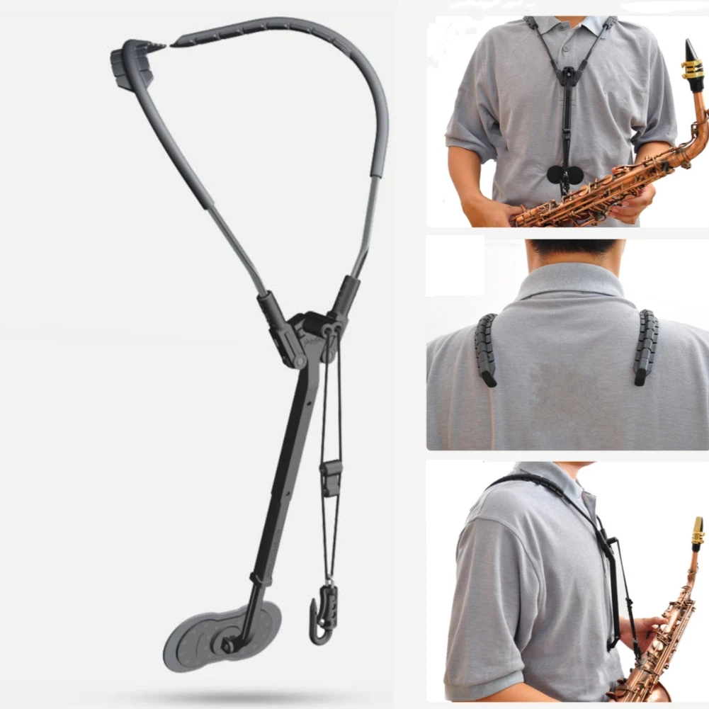 

Adjustable Sax Neck Strap Double Shoulder Strap Neck Hanging Belt For Alto Tenor Soprano Saxophone Wind Instrument Accessories