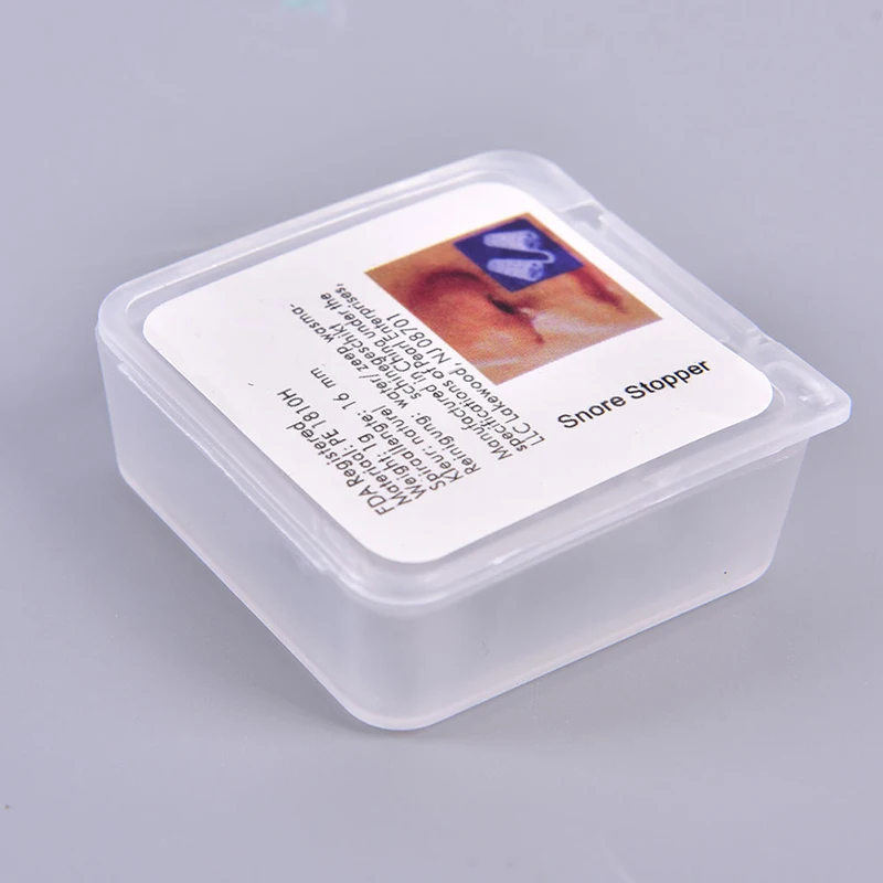 Stop Snoring Nose Clip 1pc Anti Snoring Device Aid Sleeping Soft Safe Silicone Boxed 4 Sizes