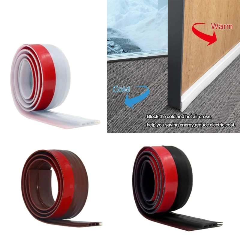 Door Sweeps Seal Strips with Soundproof Designings Effective Noise Blocking Self Adhesive Sealing for Indoor Environment