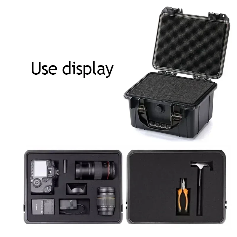 Suitcase Transport Toolbox Reflective Tools Storage Hard Plastic Maintenance Equipment With Electrician Case Strips Case Case 3
