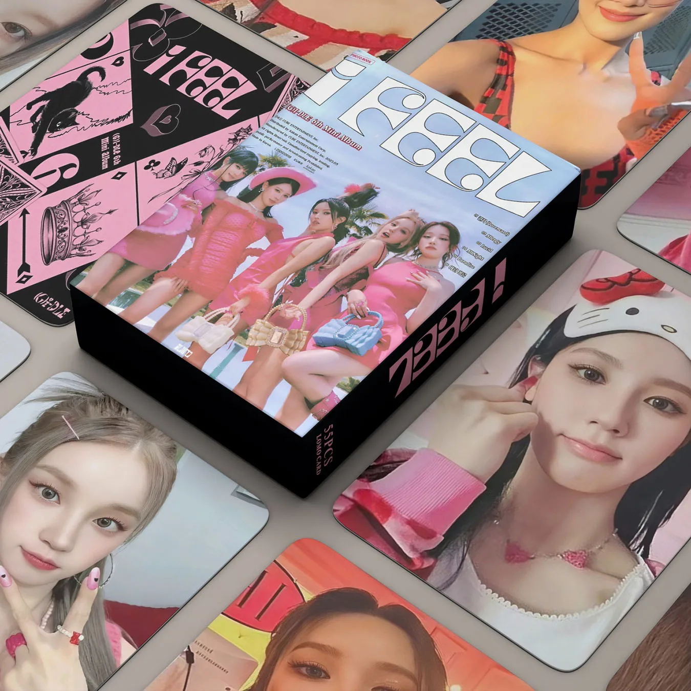 

55pcs/set (G)I-DLE Kpop GIDLE Queencard Lomo Cards Album Girls I Burn Photo Card Postcard Fans Gift 2023