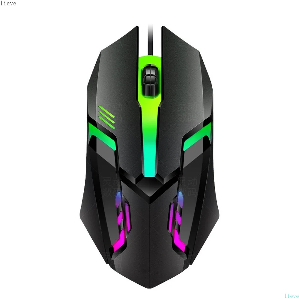 2022 новая P10 USB фотоэлектрическая Проводная Llluminated игровая офисная мышь 1200DPI для