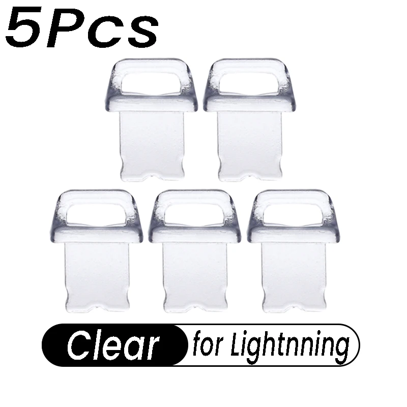 Universal Soft USB-C Port Cover with Easy Grip Dustproof Plugs