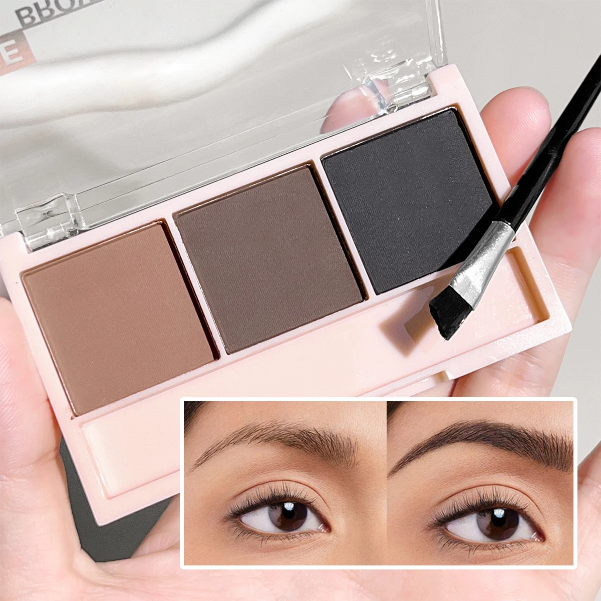 3-Color Long-Lasting Brow Powder Set 6