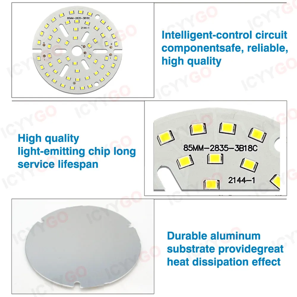 1PCS 2835 SMD PCB Led Light Board for Ceiling Downlights, led lamp,led light panel