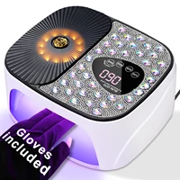 Professional Gel Nail Lamp 45 LED UV Nail Dryer with 4 Timers and Automatic Sensor Nail Curing Lamp Nail Salon Equipment
