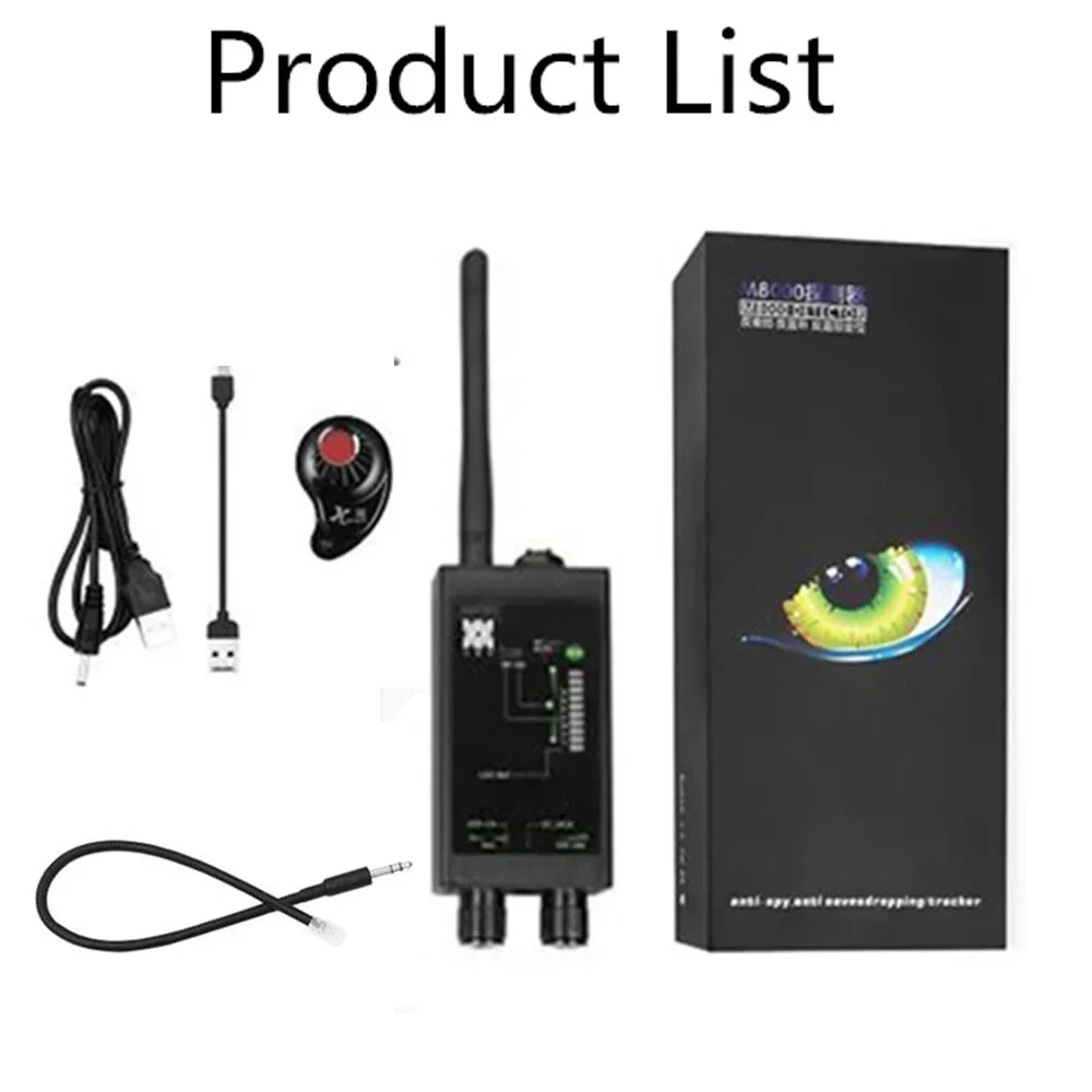 Professional Anti-spy Detector Camera GSM Audio Bug Finder GPS Signal Lens RF Tracker Detect Wireless Listening Device Scanner