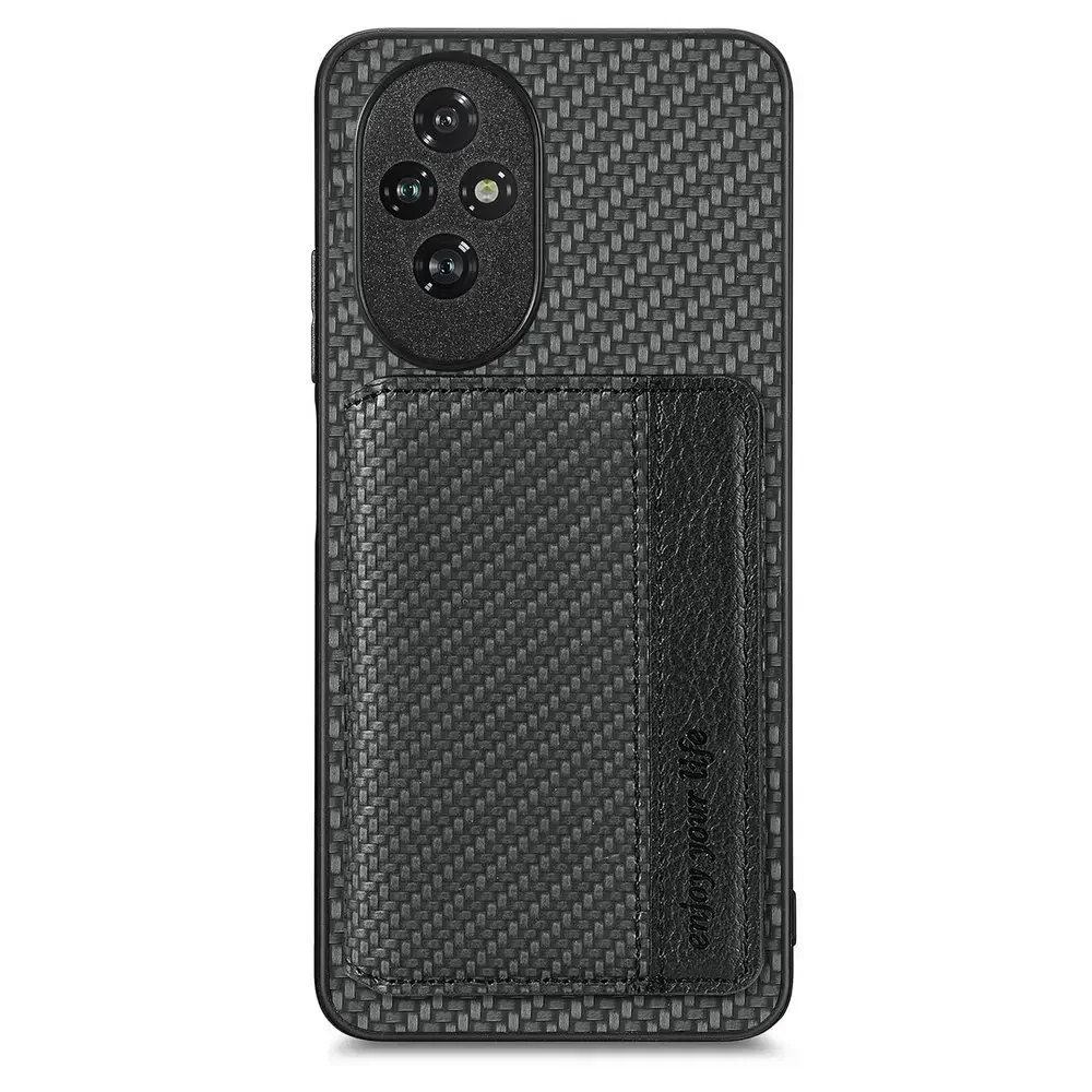 Leather RFID Wallet Case with Magnetic Closure for HONOR 200 Pro & Honor200 Lite Smart Cover