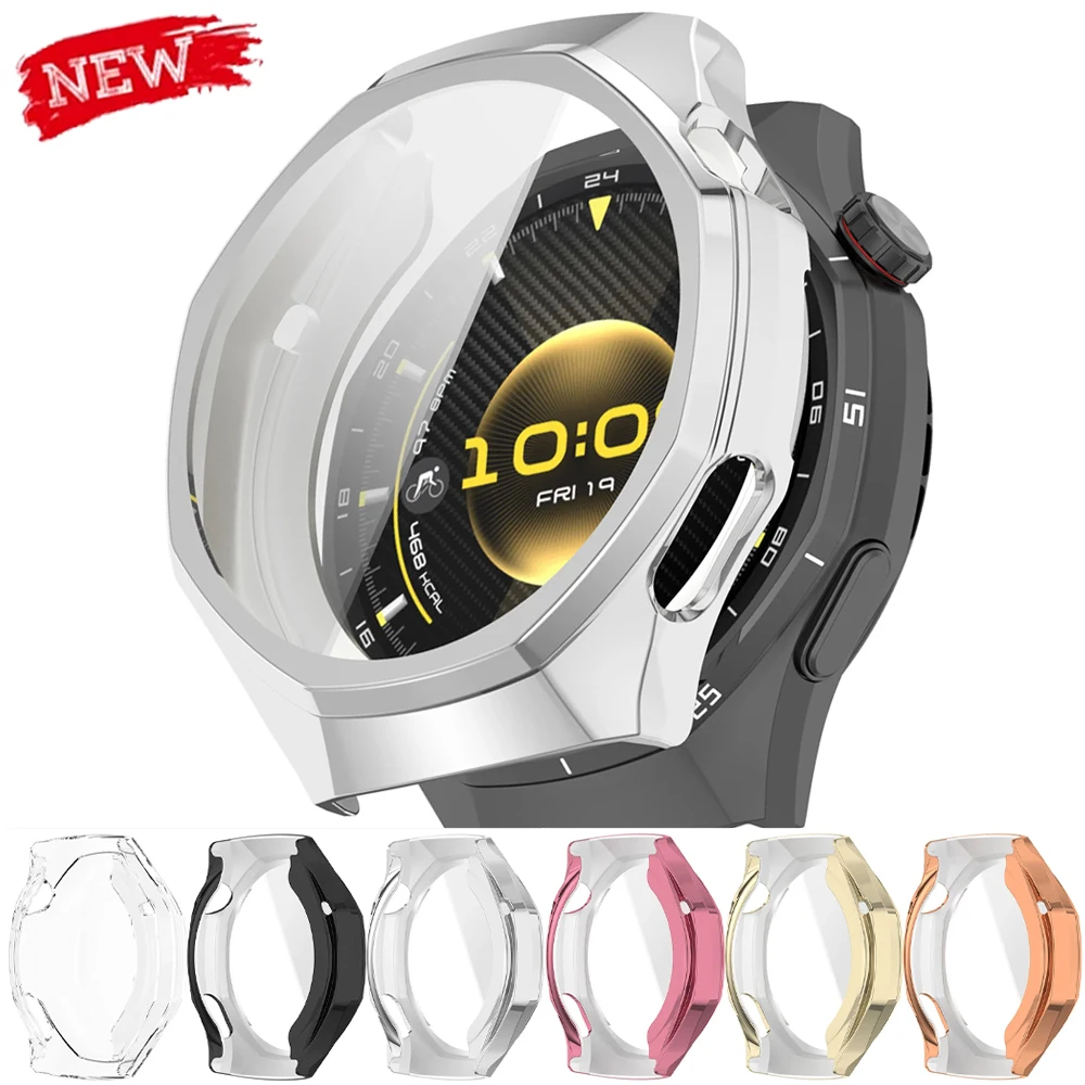 Premium TPU Protective Case with Screen Protector for Smartwatch - Soft Shell Bumper Cover
