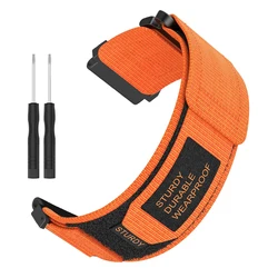 Enhance your style and performance with this New Sports Nylon Loop Strap - a versatile and comfortable wristband for active lifestyles. (Oranger)