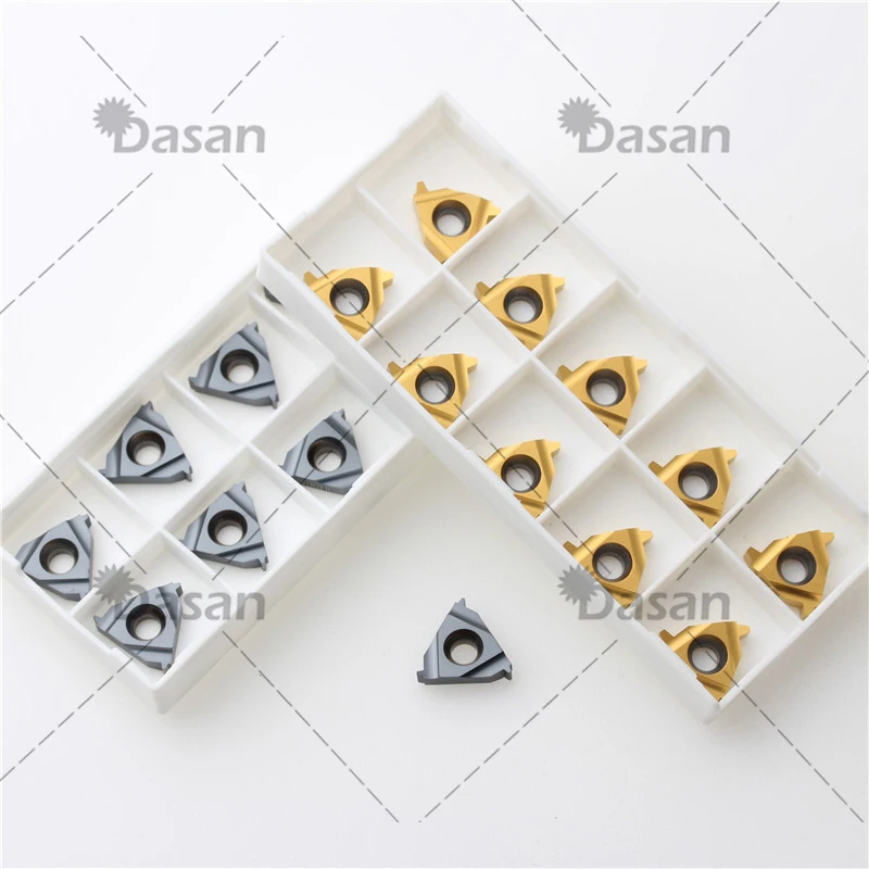 10PC 11ER 11IR 16ER 16IR AG55 AG60 22ER IR N55 N60 Filettatura Inserto in metallo duro per CNC Tornio in metallo Utensile da tornio Taglio Tornura Inserto