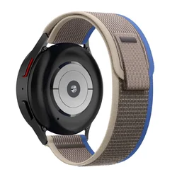 Nylon Smartwatch Band - 20mm 22mm Adjustable Strap for Comfort and Style (Gray Blue)
