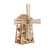 Dutch windmill 3D Wooden Puzzle Model Kits To Build Wooden Construction Handmade Craft Unique Gift Christmas 2