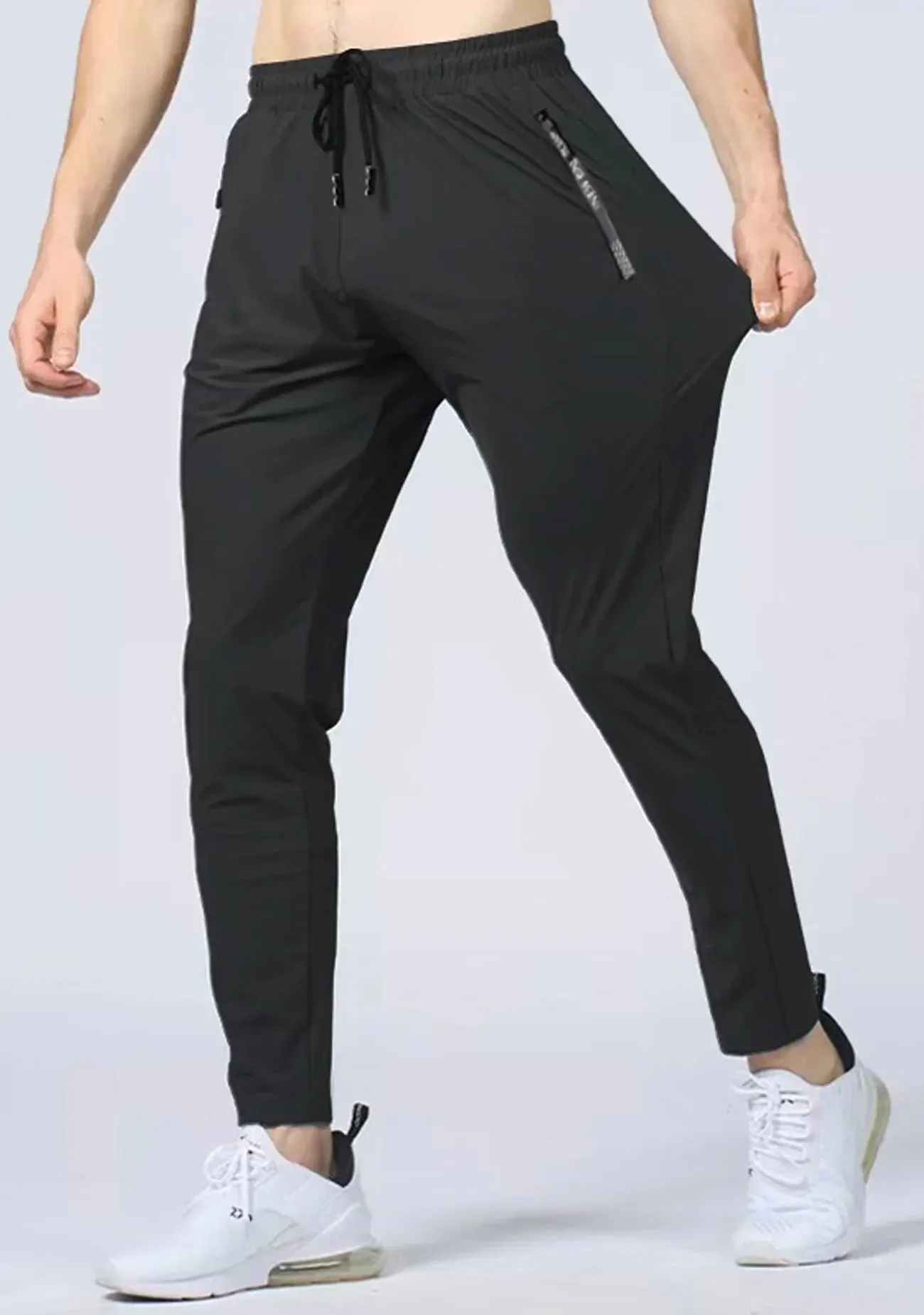 Men's Quick-drying Breathable Waist Drawstring Joggers Sports Pants For Fitness