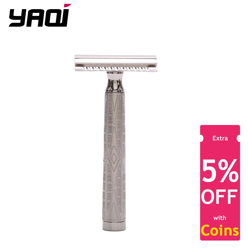 

Yaqi Nickle Color Mens Safety Razor for male With Flipside Head