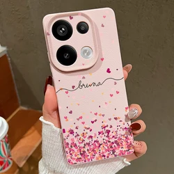 Romantic Little Heart Leather Texture TPU Phone Case Cover for Redmi Note 13 Pro 5G (A478 Pink)