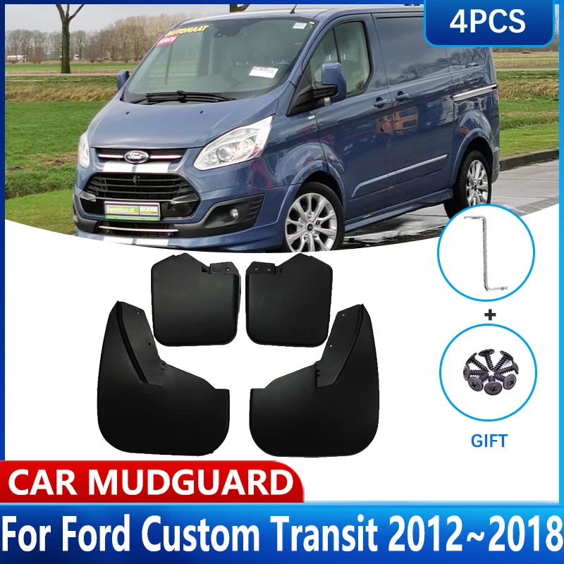 Per Ford Custom Transit 2012 ~ 2018 Tourneo Car Mud Flaps Ruota Anteriore Paraspruzzi Parafango Paraspruzzi Paraspruzzi Accessori Auto