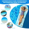 Child Inflatable Pool Mattress Flamingo PVC Air Mattress Swimming Pool Water Floating Bed Swimming Pool Accessories Gift for Kid 6