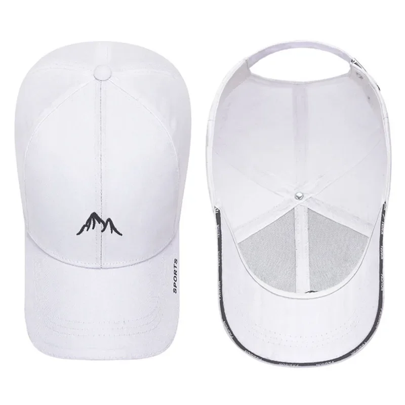Baseball Cap Men Women Summer Embroidered Sunshade Snapback Hats for Men Gorros Black White