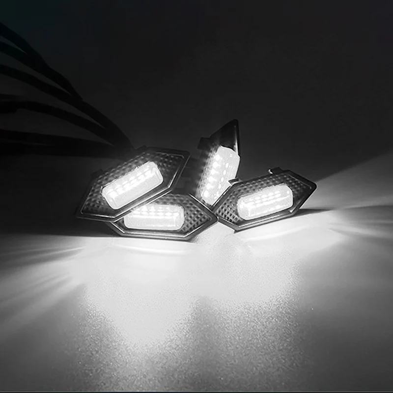 LED ڵ   ׸ ȣ  ȥ CRV 2017-2022   4Pcs  ׸ LED  ϳ׽ ̺ ׼