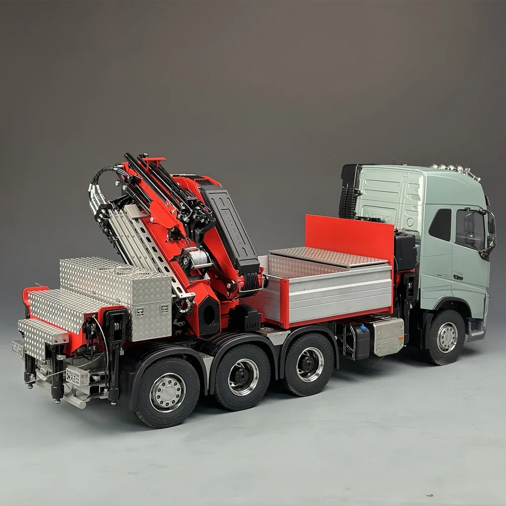 F1650 RC Truck Tamiya 1/14 FH750 8X8 Metal Hydraulic Belt Rear Steering F1650 Crane Dump Truck with Truck To Lift Model Toys 3