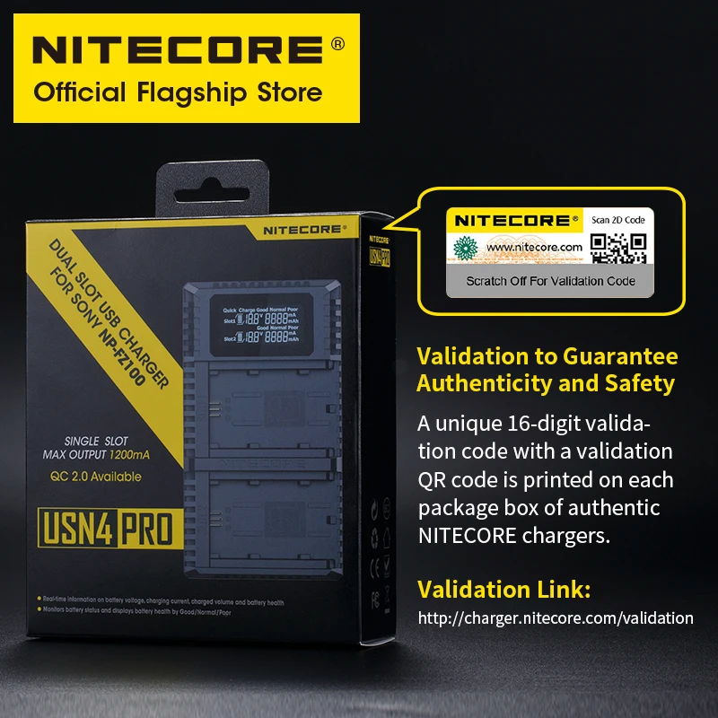 NITECORE USN4   ī޶ ,   USB   , NP-FZ100 ͸,  ͸ Ȱȭ