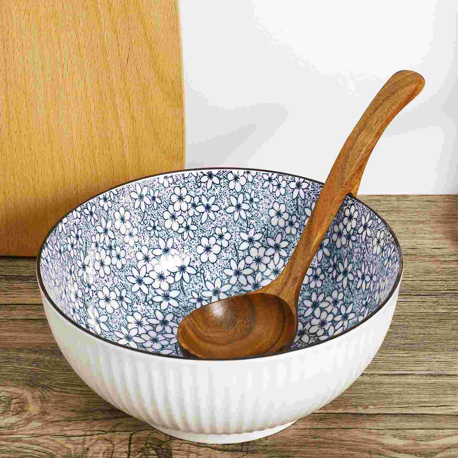 Non Acacia Wooden Spoon Spoons Pasta Japanese-style Long Handle Soup Ladle Light Brown