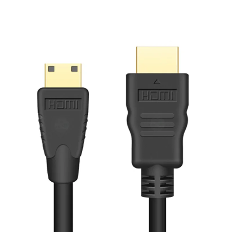 Mini HDMI-compatible to HDMI Cable 1080p 3D Gold Plated Plug For Monitor Tablet Camera DV graphics card HDTV Display Projection