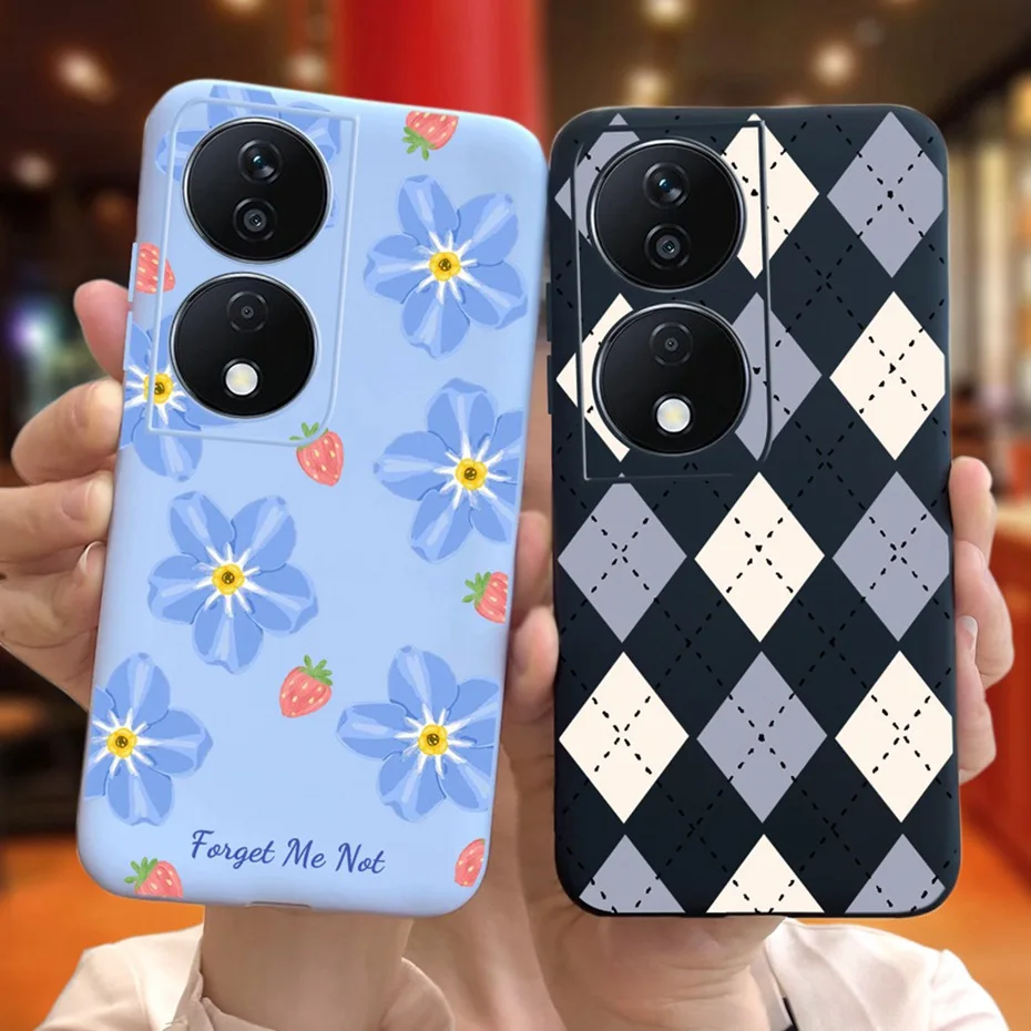 Lovely Printed Candy Color Phone Case - Soft Silicon TPU Shockproof Back Cover